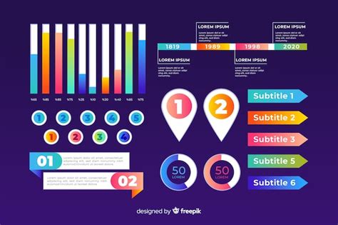 vector infographic set  charts business template
