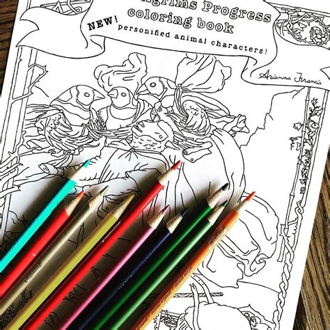 pilgrims progress coloring book  printable  coloring pages