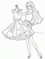 Barbie sketch template