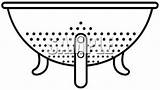 Clipart Colander Strainer Clipground Cooking Clip sketch template