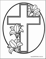 Easter Cross Pages Coloring Printable Egg Choose Board sketch template