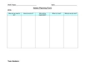 fillable  blank action planning form fax email print pdffiller