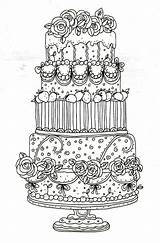 Taart Verjaardag Volwassenen Mandala Moeilijk Feest Kleurboek Tekening Uitprinten Bruiloft Kleu Downloaden Terborg600 sketch template