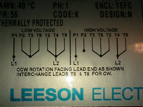 leeson single phase motor wiring diagram  reverse single phase electric motor youtube