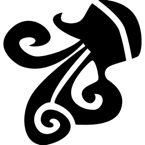 aquarius zodiac sign symbol icons