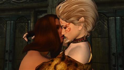 Skyrim Kissing Mod Released Love Is In The Physics