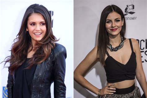 victoria justice and nina dobrev finally took the twin photograph we ve