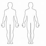 Body Human Outline Silhouette Printable Clipart Library sketch template