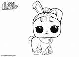 Lol Coloring Pages Bunny Pets Surprise Crystal Printable Kids Print sketch template