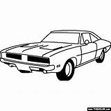 Challenger Hemi 1969 Rt Furious Printables Draw Thecolor Chager Deportivos sketch template