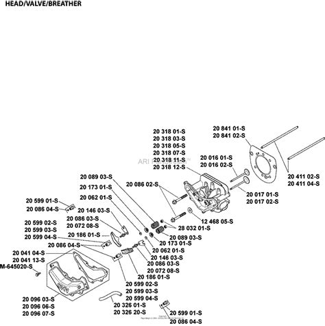 kohler sv  mtd  hp  kw parts diagram  headvalvebreather