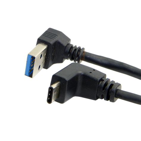 reversible usb  type  usb  angled   degree  angled  male data cable  laptop