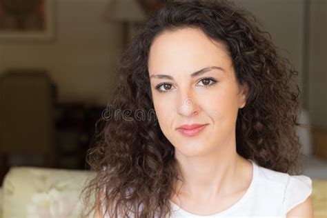 Portrait Woman 31 Years Old Stock Image Image Of Woman Indoors