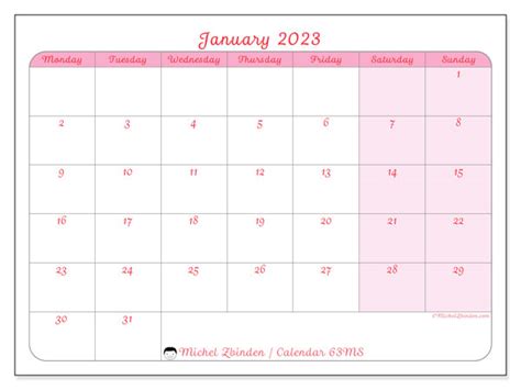 january  printable calendar ms michel zbinden uk