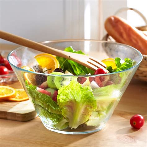 Personalized Large Clear Glass Salad Bowls Buy Large