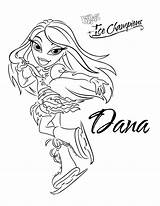 Pages Coloring Bratz Ice Skating Printable Dana Girls Brats Disney Colouring Flag Princess Yasmin Cheerleading Zealand Chainsaw Color Getdrawings Getcolorings sketch template