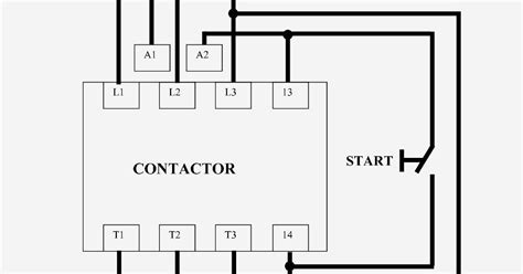 schematic contactor wiring diagram single phase electrical wiring