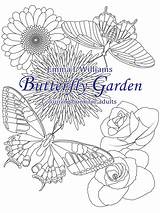 Coloring Garden Pages Butterfly Book Adult Beautiful Printable Freddy Krueger Butterflies Nature Insects Color Emma Williams Colouring Adults Cover Lovers sketch template