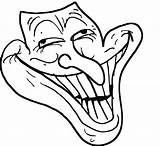 Troll Face Coloring Pages Popular sketch template