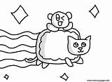 Cat Nyan Coloring Pages Baby Printable Getdrawings Print Color Drawing sketch template