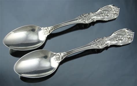 two reed and barton sterling silver demitasse spoons francis