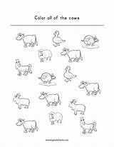 Cows Worksheets Cow Learningworksheets sketch template