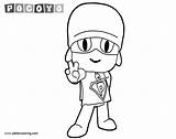 Pocoyo Coloring Pages Printable Adults Kids sketch template