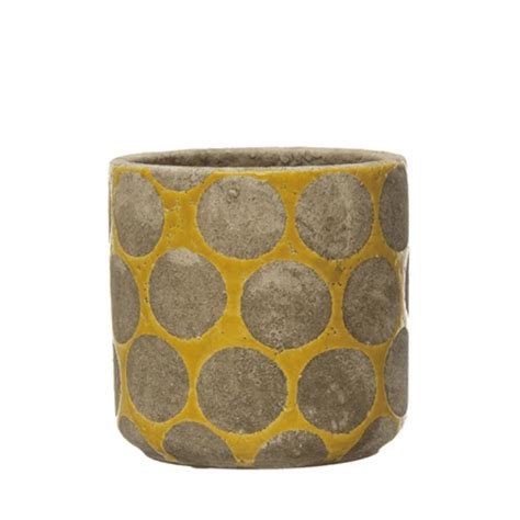 planter  wax relief dots  yellow miller st boutique