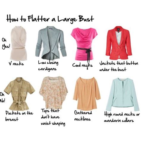 tops to flatter a large bust — inside out style