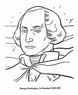 Washington George Coloring Pages Kids sketch template