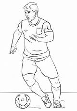 Messi Coloring Pages Soccer Sergio Aguero Printable Football Ronaldo Agüero Drawing Print Easy Template Color Supercoloring Cup Book Lovers Leo sketch template