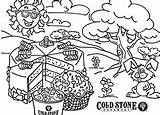 Coloring Cold Stone Downloads Sheet Creamery Activities sketch template