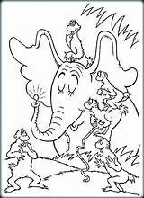 Coloring Pages Dr Seuss Horton Hears Who Fish Go Doctor Feet Dog Drawing Octopus Book Suess Graduation Kindergarten Color Ham sketch template