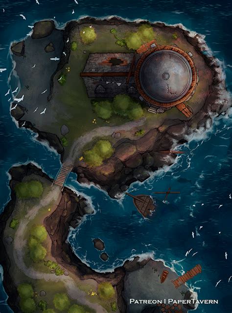 forgotten lighthouse battle map  battlemaps   dungeon