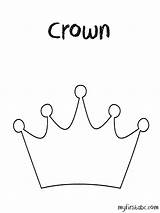 Crown Pages Coloring Simple Template Princess Book sketch template