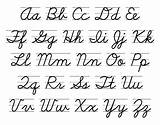 Alphabet Zaner Manuscript Bloser Cursive Printablee sketch template