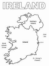 Ireland Coloring Pages Kids Map Print Printable Irish Coloringpagebook Book Color Flag Activities Patrick St Culture Maps County Easily Facts sketch template