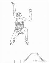Athletics Coloring Jump Long Pages Coloringbay sketch template