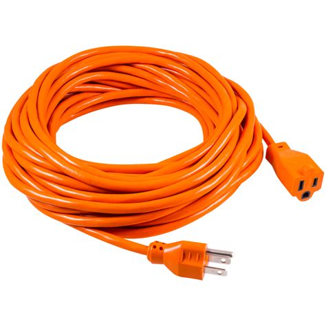 ge indooroutdoor ft grounded heavy duty extension cord orange  walmartcom