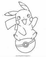 Coloring Pokeball Pages Pokemon Pikachu Popular sketch template