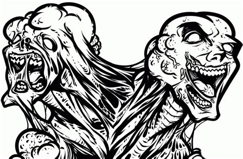 printable zombie coloring pages printable templates
