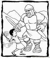 Goliath David Coloring Pages Printable Kids Bible Printables Preschool Story Sheets Sunday School Activities Craft Church Children Stories Crafts Vbs sketch template