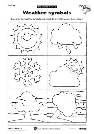 click   weather symbols weather activities preschool