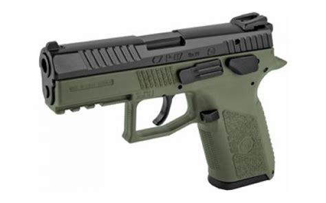 cz p  double actionsingle action compact pistol mm  barrel polymer family
