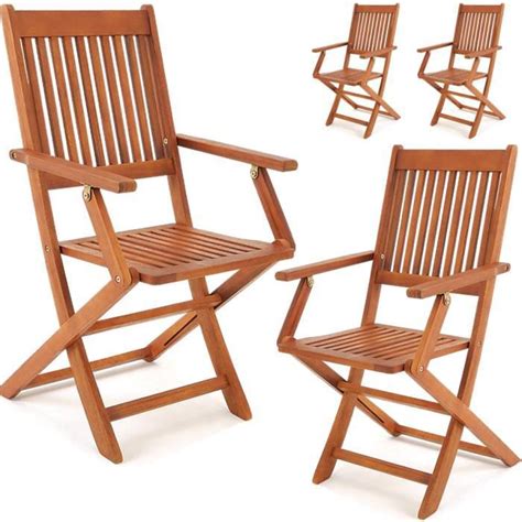 set de  chaises de jardin pliantes sydney en bois dacacia certifie fsc pour salon de jardin