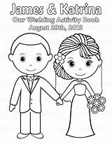 Coloring Wedding Pages Kids Printable Book Activity Sheets Color Printables Books Reception Couple Pdf Cute Fun Template Personalized sketch template