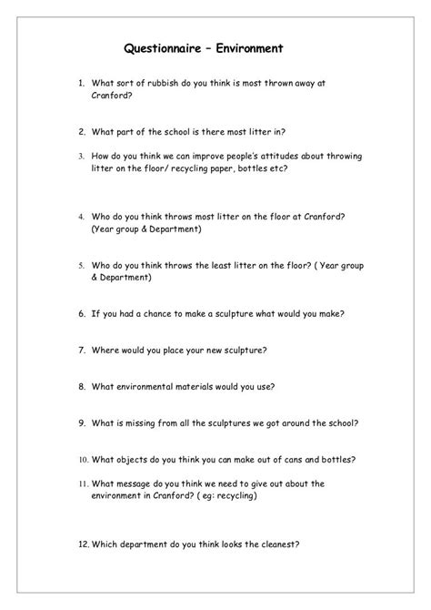 qualitative questionnaire