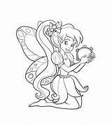 Fairy Coloring Colour Pages Print Printable Fairies Kids Size Adults Please Them Very Two Large Tinkerbell sketch template