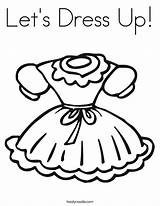 Coloring Pages Dress Worksheet Clothes Girl Little Print Drawing Clipart Lets Let Colouring Color Dresses Printable Clothing Frock Fun Twisty sketch template