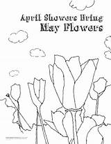 Showers April Coloring Flowers May Bring Pages Sheets Color Spring Getcolorings Library Getdrawings Popular sketch template